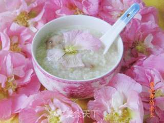 木芙蓉花糯米粥的做法步骤:6