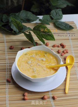 南瓜花生羹---最适合老人的食谱的做法步骤:12