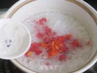 石榴花糯米粥的做法步骤:5