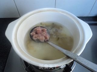 开胃增食补气添精的---【榨菜瘦肉粥】的做法步骤:5