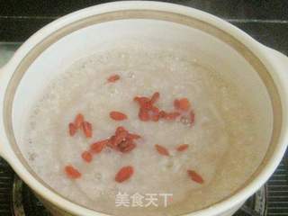 菊花枸杞糯米粥的做法步骤:5