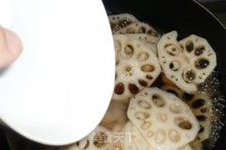 糖醋藕片（无油版）的做法步骤：8
