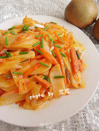 【泡菜2】泡菜年糕的做法步骤:11