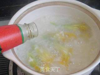 南瓜花糯米粥的做法步骤:8