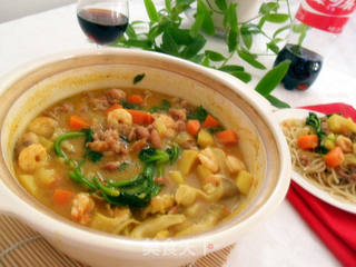 风情咖喱鸡肉火锅的做法步骤:20