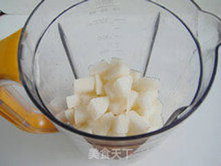 美白护肤—白梨苹果香蕉汁的做法步骤:4