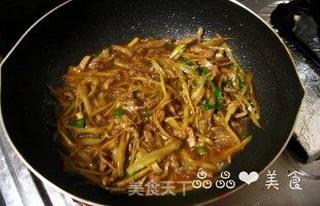 牛蒡牛肉丝的做法步骤:6