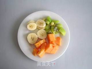 鲜玉米水果粥的做法步骤：4