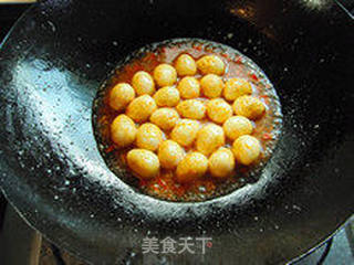 茄汁鹌鹑蛋的做法步骤:7