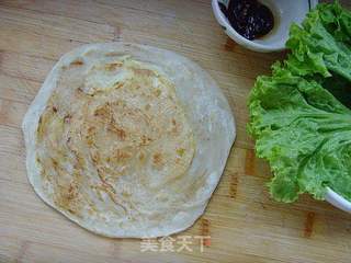 鸡蛋灌饼的做法步骤:11