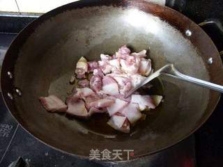 杂菜炒肉的做法步骤:5