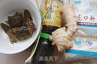 豆豉蟹肉烧粉丝的做法步骤：1