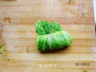 白菜豆腐包的做法步骤:7