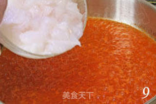给孩子做饭要懂得投其所好 番茄鳕鱼浓汤的做法步骤：9