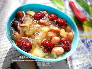 花生红枣银耳羹的做法步骤:6