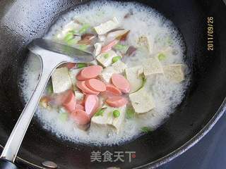 什锦冻豆腐汤的做法步骤：5