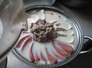 怎么吃都不上火的美容豆浆火锅的做法步骤:4