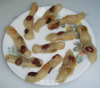 蜜豆爪印糕的做法步骤:6