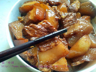 萝卜烧肉的做法步骤:11