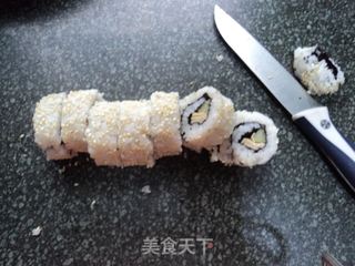 【千岛酱芝麻寿司】的做法步骤:21