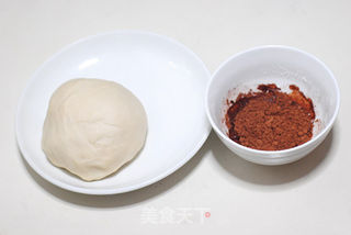 可可蜜豆双色土司(汤种)的做法步骤:5