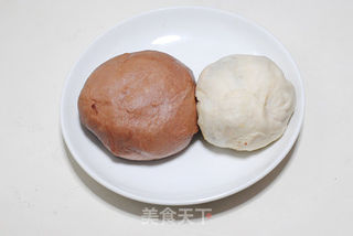 可可蜜豆双色土司(汤种)的做法步骤:7