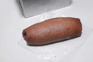 可可蜜豆双色土司(汤种)的做法步骤:11