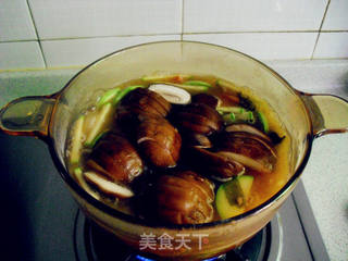 营养健康的大酱汤的做法步骤:8