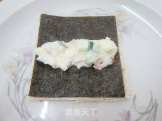 蔬菜沙拉吐司卷的做法步骤:10