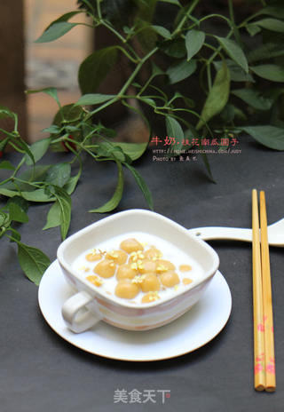 牛奶桂花南瓜圆子---秋天的甜蜜的做法步骤:16