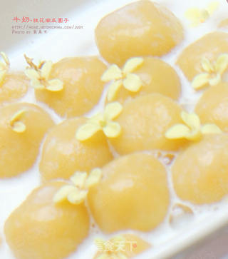 牛奶桂花南瓜圆子---秋天的甜蜜的做法步骤:18