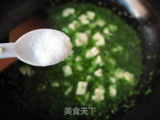 翡翠豆腐羹的做法步骤:7