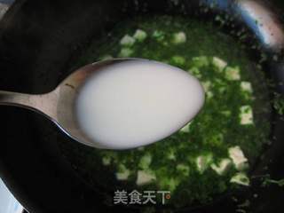 翡翠豆腐羹的做法步骤:8