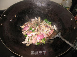 豉椒炒蛏子的做法步骤:5