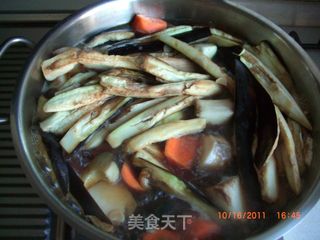 蚝油酱茄子的做法步骤：6