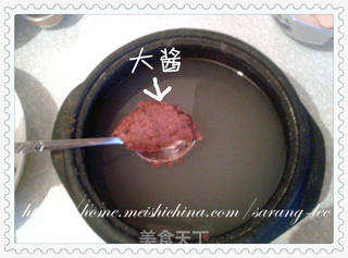 朝鲜美食—酱香浓郁的朝鲜大酱汤 된장국的做法步骤:8