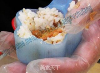 日式花の造型饭团的做法步骤:6