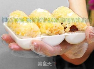 日式双色绝味海苔造型饭团的做法步骤：13