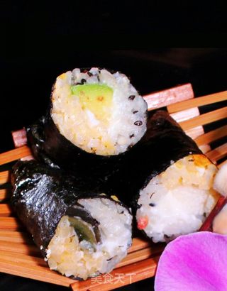 日式双色绝味海苔造型饭团的做法步骤：17
