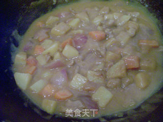 咖喱土豆拌饭的做法步骤:7