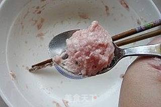 鸡毛菜肉丸汤的做法步骤:5