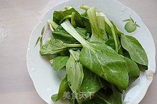 鸡毛菜肉丸汤的做法步骤:7