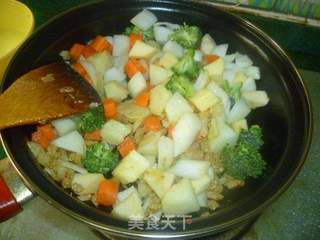 胖人也能吃的什蔬咖喱饭的做法步骤:5