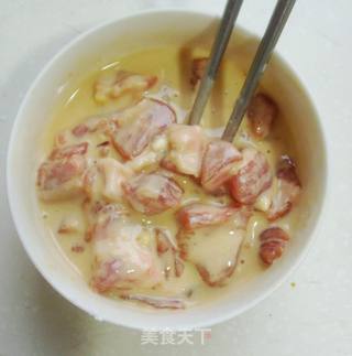酸酸甜甜的好味道------双色糖醋肉饭的做法步骤:4