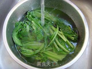 小白菜海米包的做法步骤:3