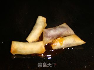 拔丝豆沙卷的做法步骤：11