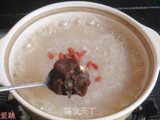 玫瑰花桂圆粥的做法步骤:9