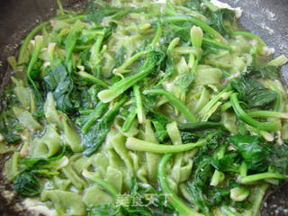 家常主食----菠菜鸡蛋汤面的做法步骤:11