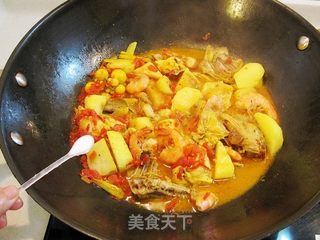 咖喱山药豆干鸡—附自制咖喱的做法步骤:18