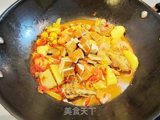 咖喱山药豆干鸡—附自制咖喱的做法步骤:19